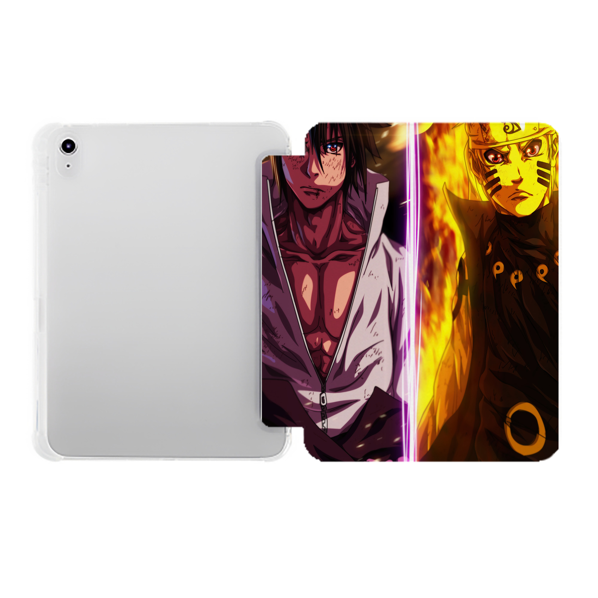 （画像用） NARUTO -ナルト- NARUTO -ナルト- 疾風伝 IPad ケース ペン収納付き 三つ折りスタンド PUレザー×シリコン 対応機種9.5/10.5/10.9インチ